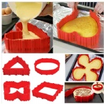 4pcs Silicone Cake Mold set DIY Bake Snake Kitchenware Baking Tool