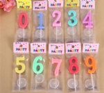 Number Birthday Candle,Plain Color