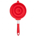 Kitchen Silicone Collapsible Strainer with handle