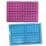 Rectangular Non Stick Quality Silicone Waffle Mould