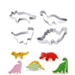 3D Dinosaur Stainless Steel Cookie Cutter set