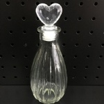 Glass Bottle, Heart Lid