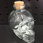 Bottle Skull with Cork