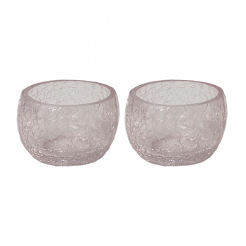 Crackle Effect Tealight Holders