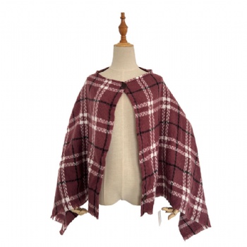 Red Checkered Shawl