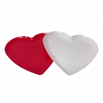 heart shapes plate