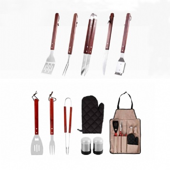 APRON BBQ TOOL SET