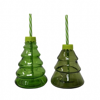 Christmas Tree Straw Cup